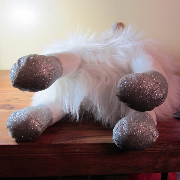 plush 2019 trov white and silver reindeer retired (W4216) - Picture 9 of 12